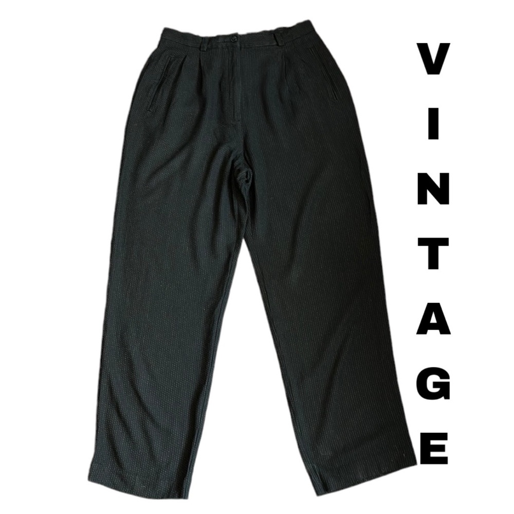Vintage Liz Claiborne dotted stripped trousers